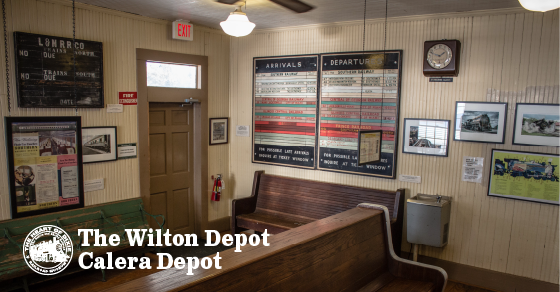 Interior photo of Wilton Depot